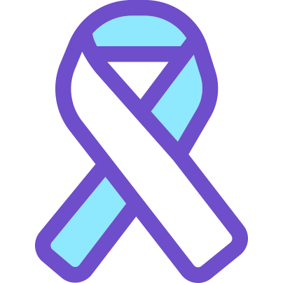 Cancer ribbon icon